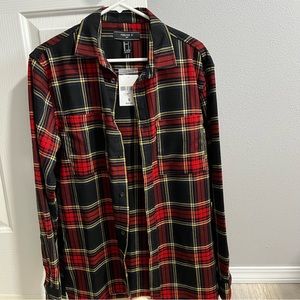 Mens Red Flannel Brand New